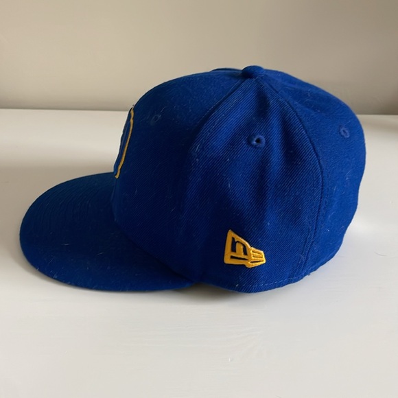Brewers Flat Brim Fitted Hat - Picture 2 of 5